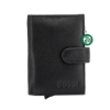 Picture of BOSSI leather pop-up card holder with zip