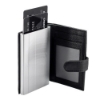 Picture of BOSSI leather pop-up card holder with zip