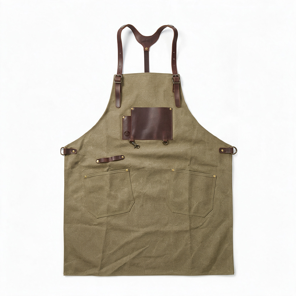 Leather & Oilskin Canvas Apron