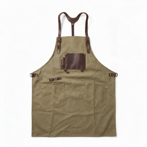 Picture of Leather & Oilskin Canvas Apron