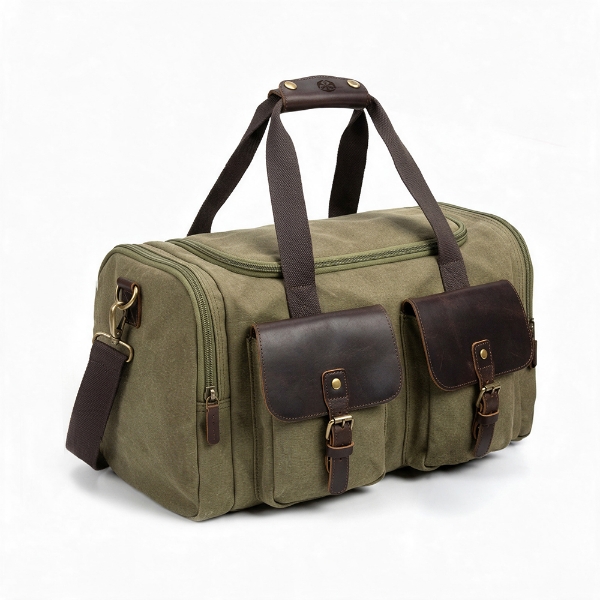Picture of Leather & Oilskin Canvas Togbag
